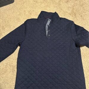 Perry Ellis Button Quarterzip Size Medium